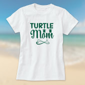 亀のママ 環境保護 ビーチテーマ Tシャツ
