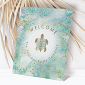 亀のロゴ 台座サイン