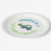 亀の亀の誕生日パーティープレート ペーパープレート (アングル)