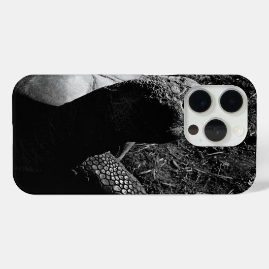 亀の写真（白黒） Case-Mate iPhoneケース (裏面 (横))
