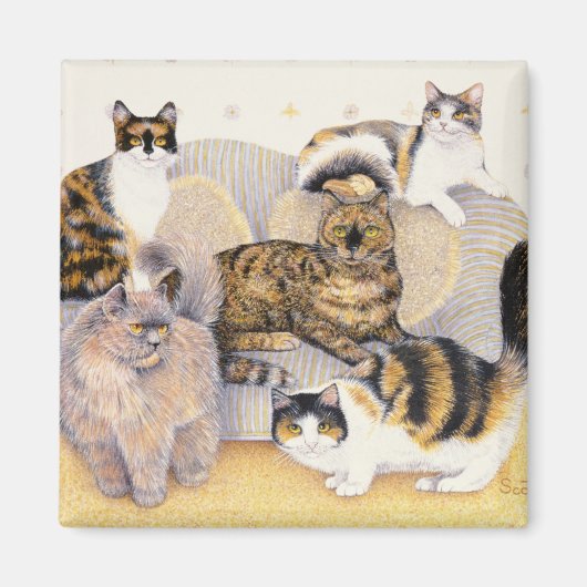 亀の子女 マグネット (正面)