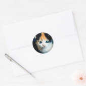 亀の子猫 ラウンドシール (封筒)