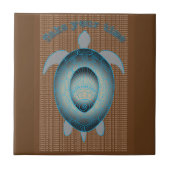 亀の引用文に時間を取やる気を起こさせるる タイル (正面)