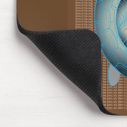 亀の引用文に時間を取やる気を起こさせるる マウスパッド (コーナー)