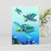 亀の恋人ウミガメのダンス サンキューカード (スタンド正面)