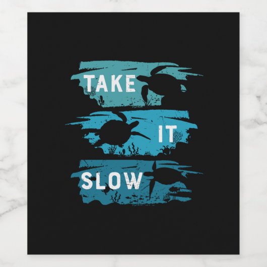 亀の恋人 |ゆっくり ワインラベル (シングルラベル)