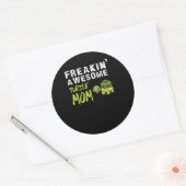 亀の恋人 カートルマ素晴らしマ| Freaking' Turtle Mom ラウンドシール (封筒)