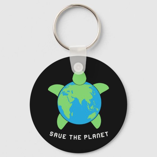 亀の恋人 救|  The Turtle Planet キーホルダー (正面)