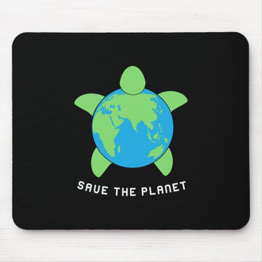亀の恋人 救| The Turtle Planet マウスパッド (正面)