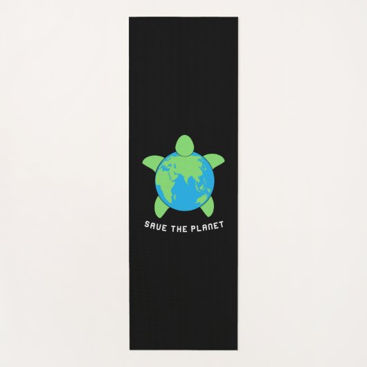 亀の恋人 救|  The Turtle Planet ヨガマット (正面)