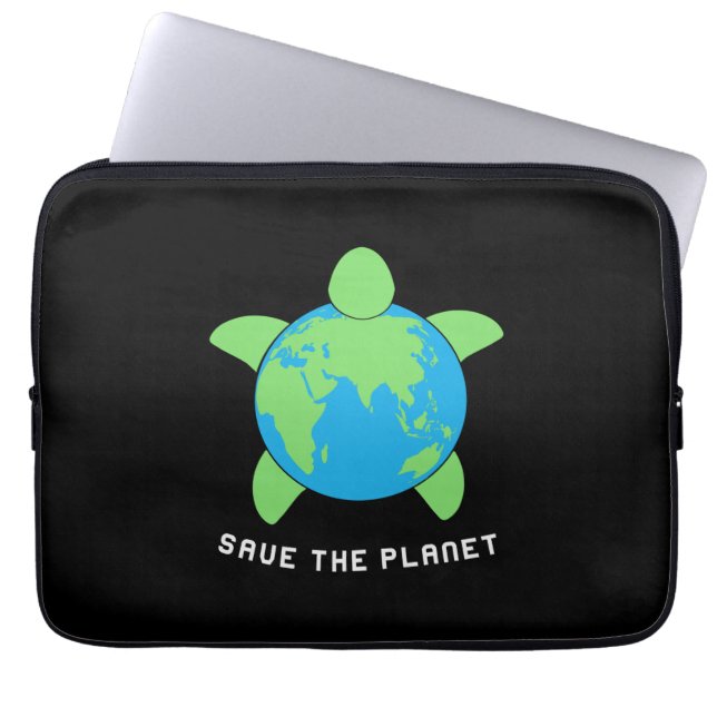亀の恋人 救|  The Turtle Planet ラップトップスリーブ (正面)