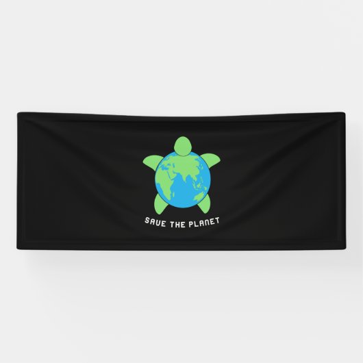 亀の恋人 救|  The Turtle Planet 横断幕 (横)