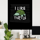 亀の恋人 | I Like Turtle ポスター (ホームオフィス)