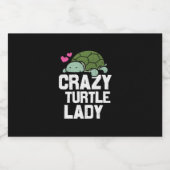 亀の恋人 | Turtle 熱狂する Lady スパークリングワインラベル (シングルラベル)
