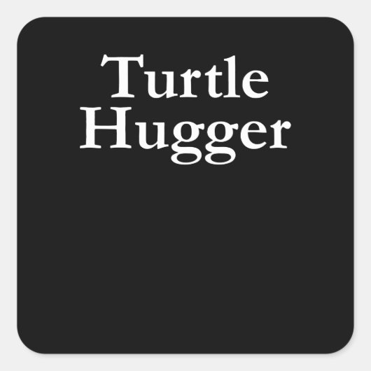 亀の恋人 | Turtle Hugger スクエアシール (正面)