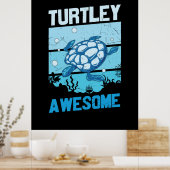 亀の恋人 | Turtley 素晴らし ポスター (キッチン)