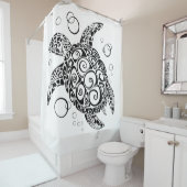 亀の愛救者、亀、ウミガメ シャワーカーテン (インサイチュ)