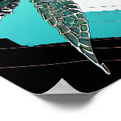 亀の抽象芸術 ポスター (角)