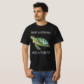 亀の救毛を抜く Tシャツ (正面フル)