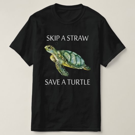 亀の救毛を抜く Tシャツ (デザイン正面)