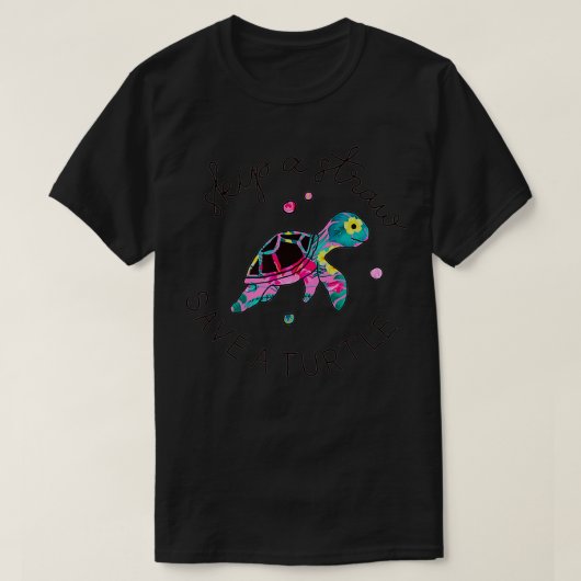 亀の救花を救除ける Tシャツ (デザイン正面)