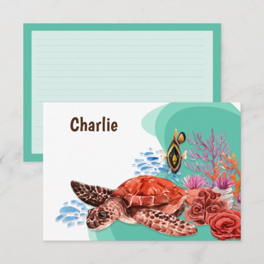 亀の文房具/招待状 招待状 (正面/裏面)