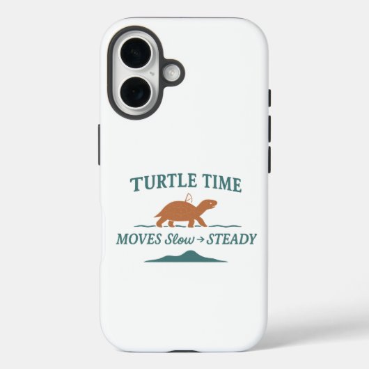亀の時間はゆっくりと定常的に流れます Case-Mate iPhoneケース (裏面)
