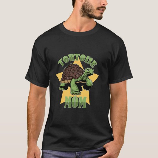 亀の母ヴィンテージ亀は爬虫類の恋人タートル Tシャツ (正面)