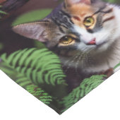 亀の毛のリラ：美しい猫 テーブルクロス (アングル)