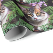 亀の毛のリラ：美しい猫 ラッピングペーパー (ロールコーナー)