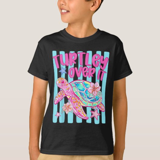 亀の気持ちになってみたら 亀 亀 皮肉な言葉 夏 Tシャツ (正面)