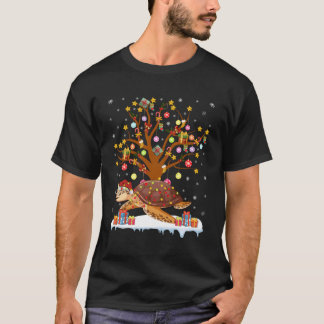 亀の照明クリスマスツリーギフトカメの木Ch用 Tシャツ