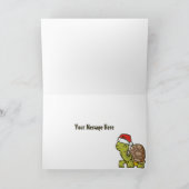 亀の熱烈なメリークリスマス カード (内部)