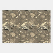 亀の生命パターンNo4 ラッピングペーパーシート (正面2)