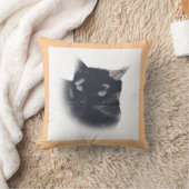 亀の甲猫顔枕 クッション (ブランケット)