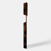 亀の甲羅レトロ、シックな亀の甲模様 iPhoneケース (右側面)