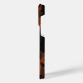 亀の甲羅レトロ、シックな亀の甲模様 iPhoneケース (左側面)