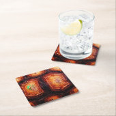 亀の甲 スクエアペーパーコースター (インサイチュ)