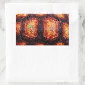 亀の甲 長方形シール (バッグ)