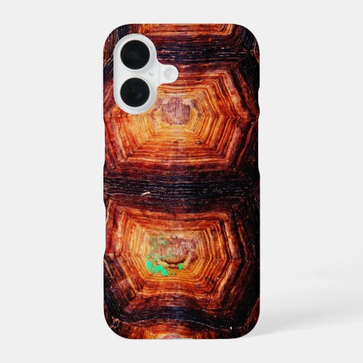 亀の甲 iPhone 16ケース (裏面)
