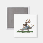 亀の磁石に乗る男の子の妖精 マグネット (正面/裏面)