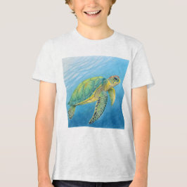 亀の美しさ トライブレンドTシャツ