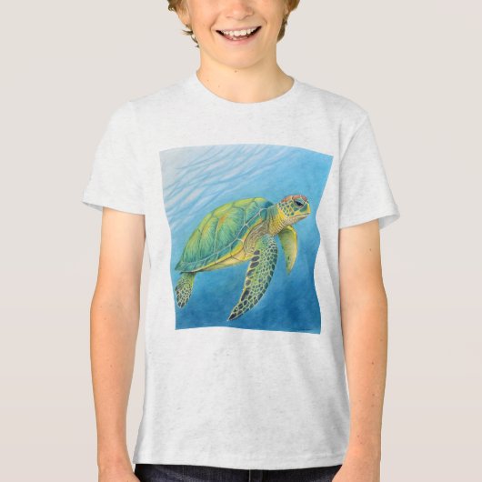 亀の美しさ トライブレンドＴシャツ (正面)