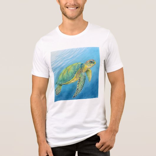 亀の美しさ トライブレンドTシャツ (正面)