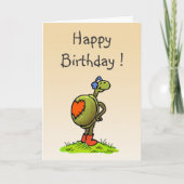 亀の誕生日カード カード (正面)