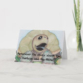 亀の誕生日カード カード (正面)
