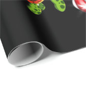 亀の贈り物|亀のお菓子、甘いクリスマス ラッピングペーパー (ロールコーナー)