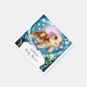 亀の赤ちゃんシャワー スタンダードカクテルナプキン (角)