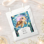 亀の赤ちゃんシャワー フェイバーバッグ (クリップ留めされた状態)