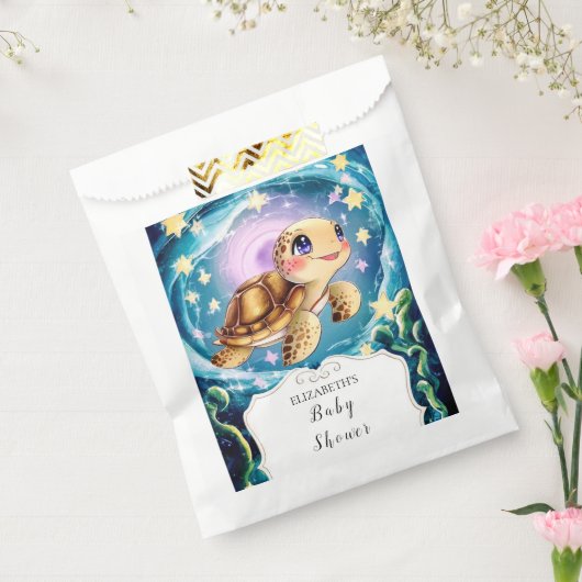亀の赤ちゃんシャワー フェイバーバッグ (封をした状態)
